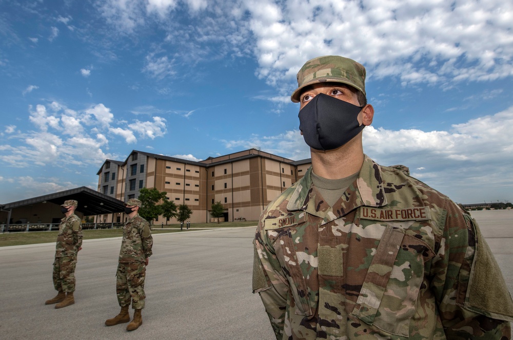 U.S. Air Force Basic Military Training Graduation and Coining Ceremony