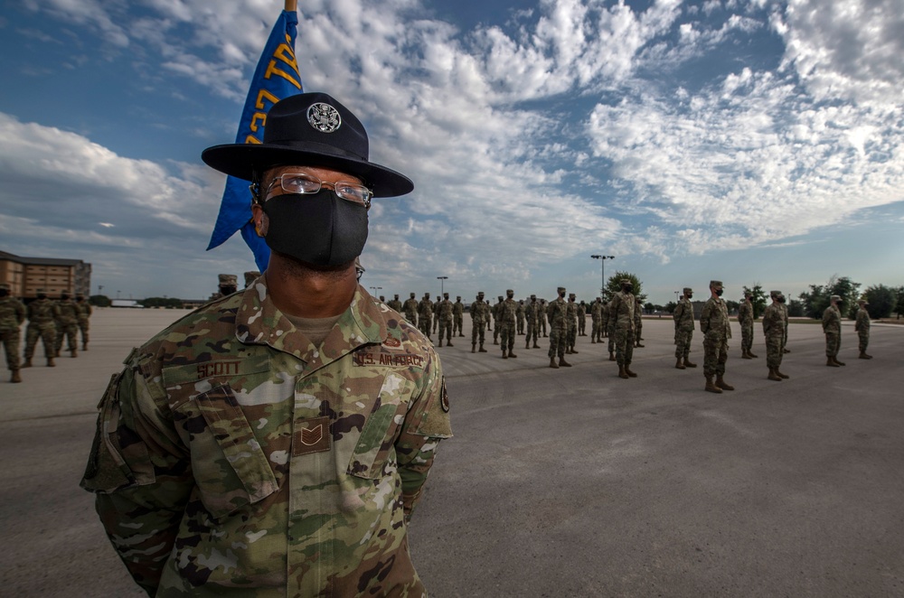 U.S. Air Force Basic Military Training Graduation and Coining Ceremony