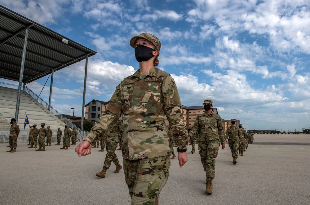 U.S. Air Force Basic Military Training Graduation and Coining Ceremony