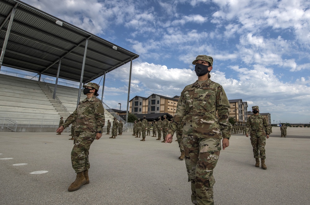 U.S. Air Force Basic Military Training Graduation and Coining Ceremony