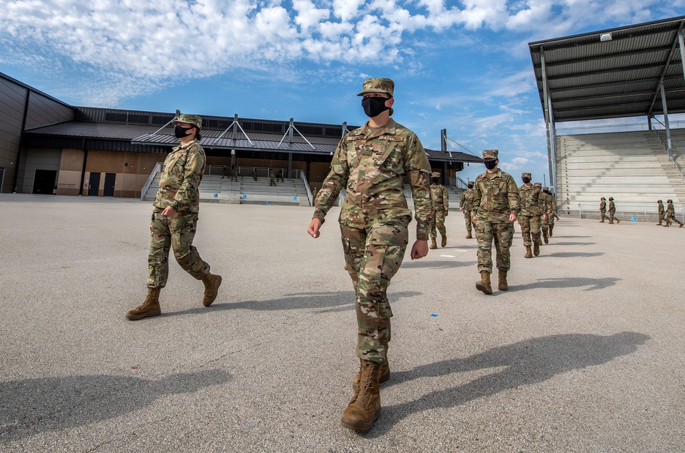 U.S. Air Force Basic Military Training Graduation and Coining Ceremony