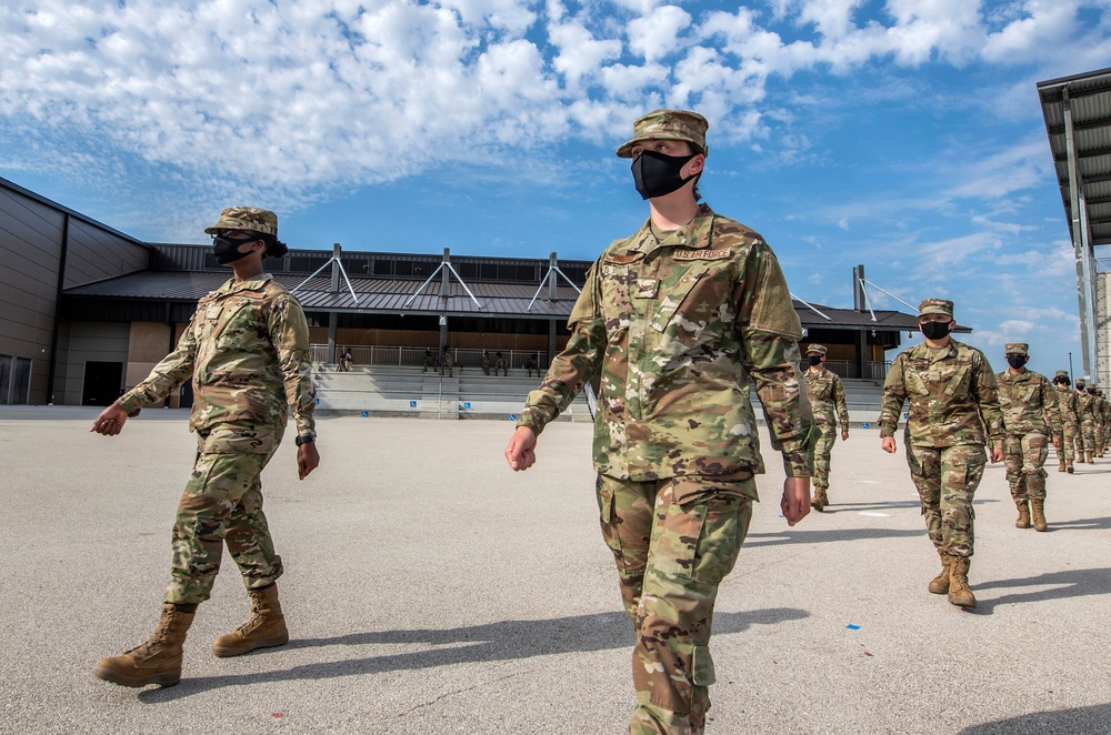 U.S. Air Force Basic Military Training Graduation and Coining Ceremony