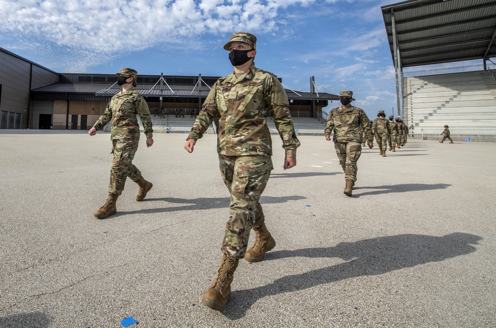 U.S. Air Force Basic Military Training Graduation and Coining Ceremony