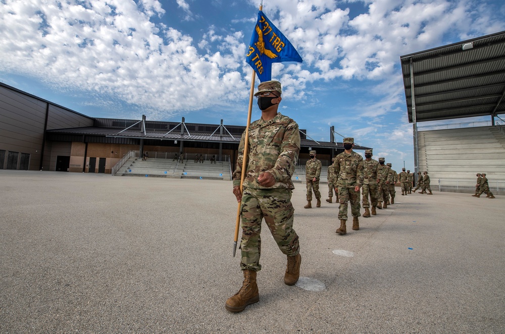 U.S. Air Force Basic Military Training Graduation and Coining Ceremony