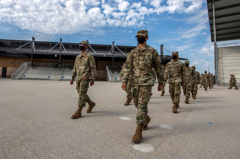 U.S. Air Force Basic Military Training Graduation and Coining Ceremony