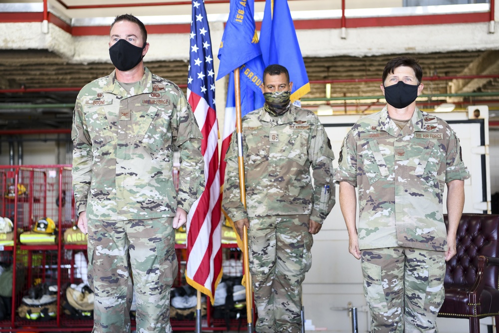Col. Dawn Junk assumes command of 156th Mission Support Group
