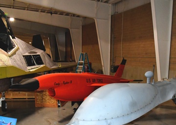 Normally unheard and unseen, a Predator drone is now on display