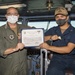 USS Carl Vinson (CVN 70) Sailor Receives Certificate