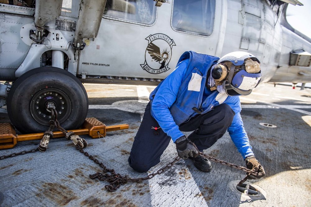 USS Germantown (LSD 42) Conducts Flight Deck Operations