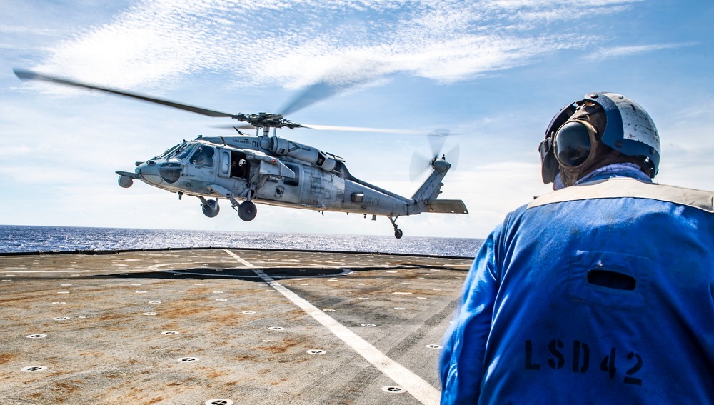 USS Germantown (LSD 42) Conducts Flight Deck Operations