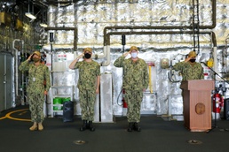 USS Manchester Change of Command