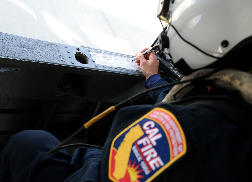 Cal Guard Soldiers work with CALFIRE to battle the LNU Lightning Complex fire