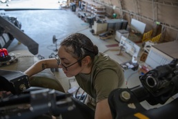 Pfc. Vivianne Atencio, Chinook Mechanic