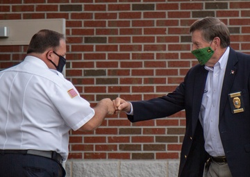 North Carolina Insurance Commissioner, Mike Causey, visits Fire Station 10