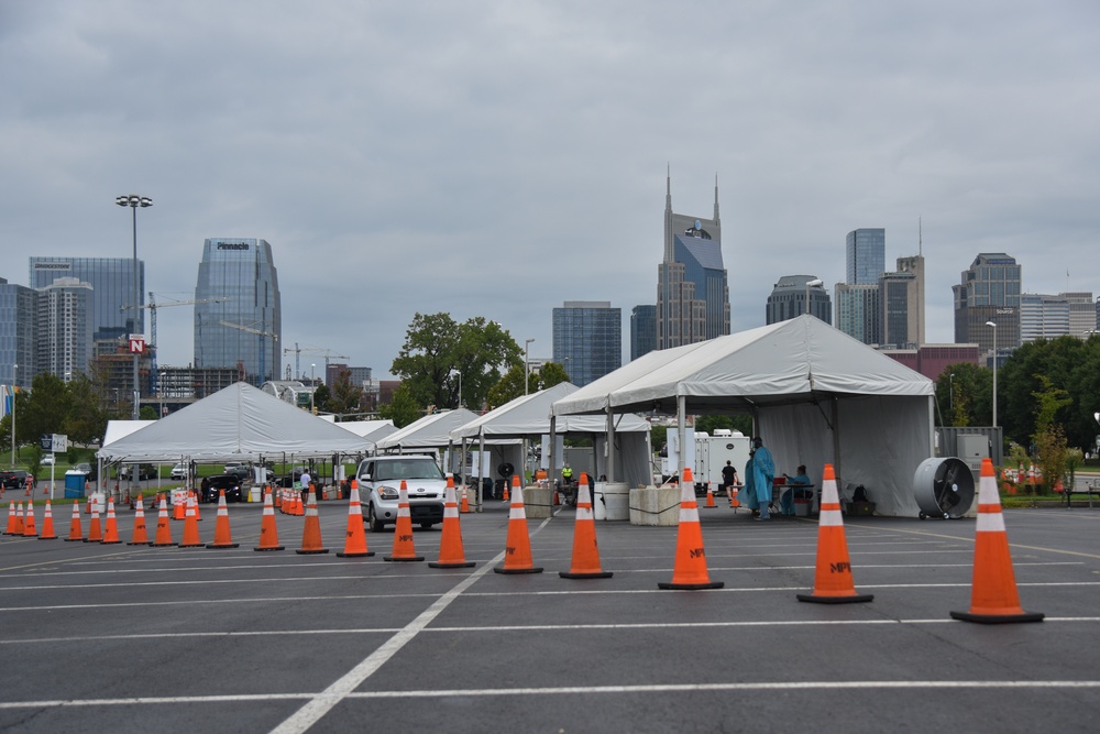 TN National Guard Continues Testing at Nissan Stadium Site
