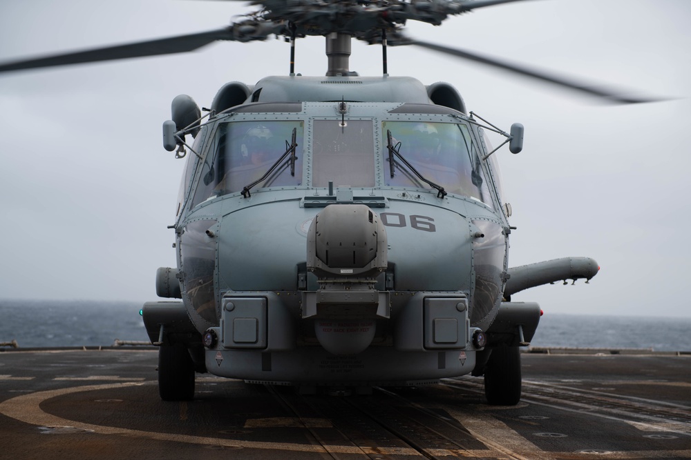 USS Princeton conducts flight operations