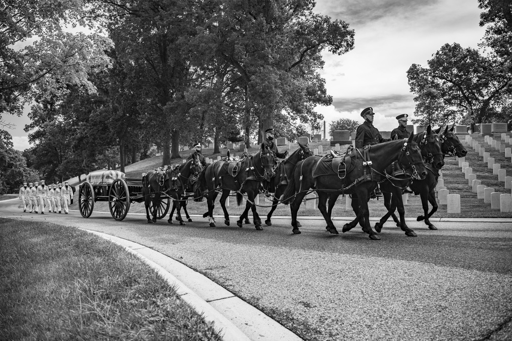 Modified Military Funeral Honors with Funeral Escort are Conducted for U.S. Navy Lt. Demarest Lloyd in Section ML