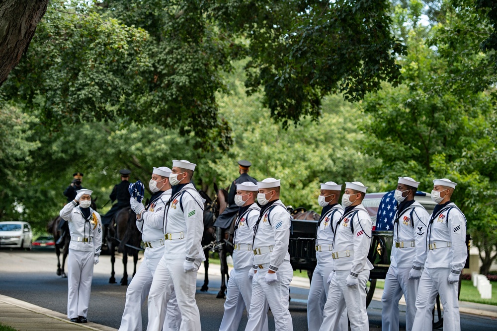 Modified Military Funeral Honors with Funeral Escort are Conducted for U.S. Navy Lt. Demarest Lloyd in Section ML