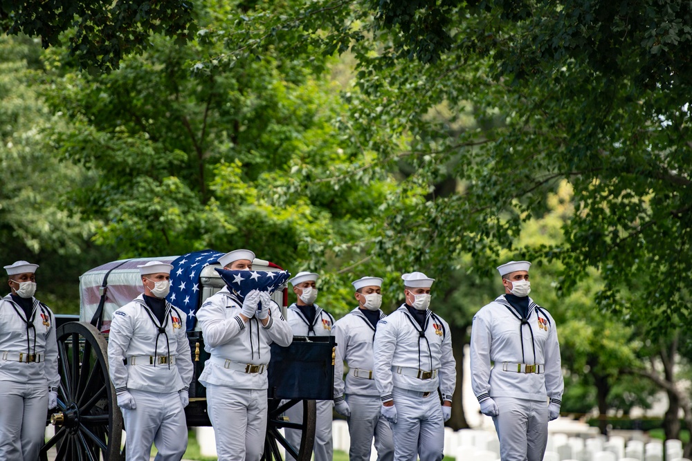 Modified Military Funeral Honors with Funeral Escort are Conducted for U.S. Navy Lt. Demarest Lloyd in Section ML