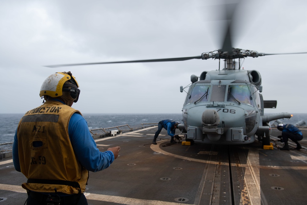 USS Princeton conducts flight operation