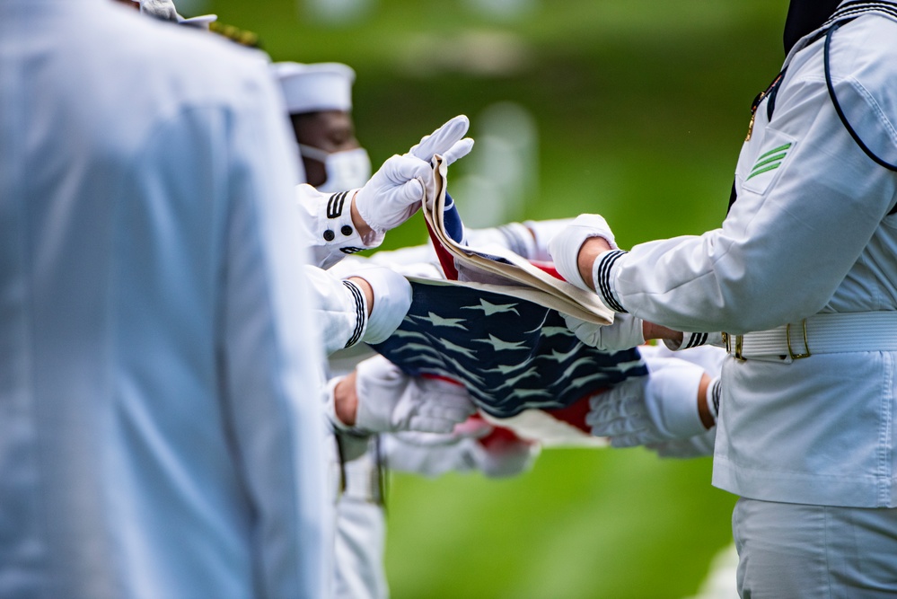 Modified Military Funeral Honors with Funeral Escort are Conducted for U.S. Navy Lt. Demarest Lloyd in Section ML