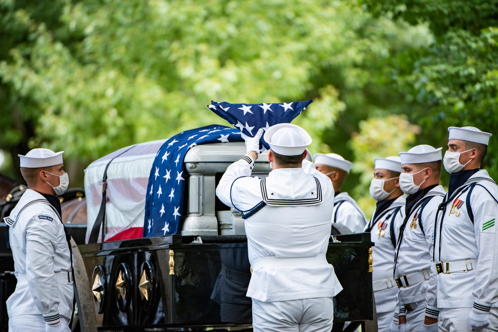 Modified Military Funeral Honors with Funeral Escort are Conducted for U.S. Navy Lt. Demarest Lloyd in Section ML