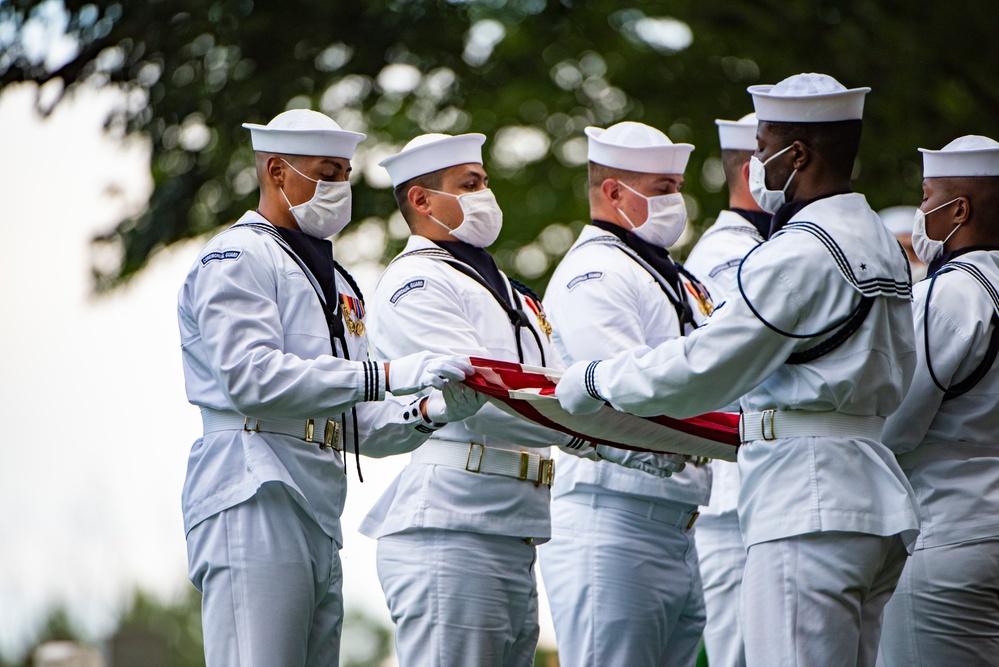 Modified Military Funeral Honors with Funeral Escort are Conducted for U.S. Navy Lt. Demarest Lloyd in Section ML