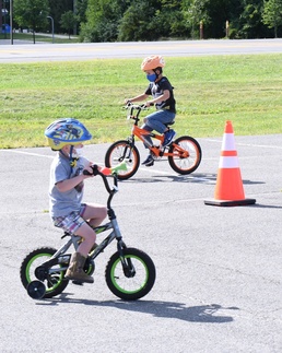 Steering toward safety: Fort Drum children have fun, learn proper riding skills at FMWR Bike Rodeo
