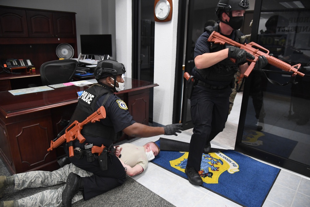 Active shooter exercise tests Keesler's response