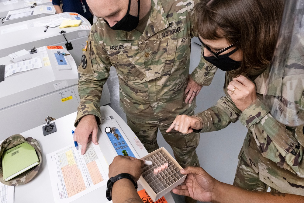 From a single small vial, the manufacture of the Walter Reed Army Institute of Research (WRAIR), COVID Vaccine begins. 