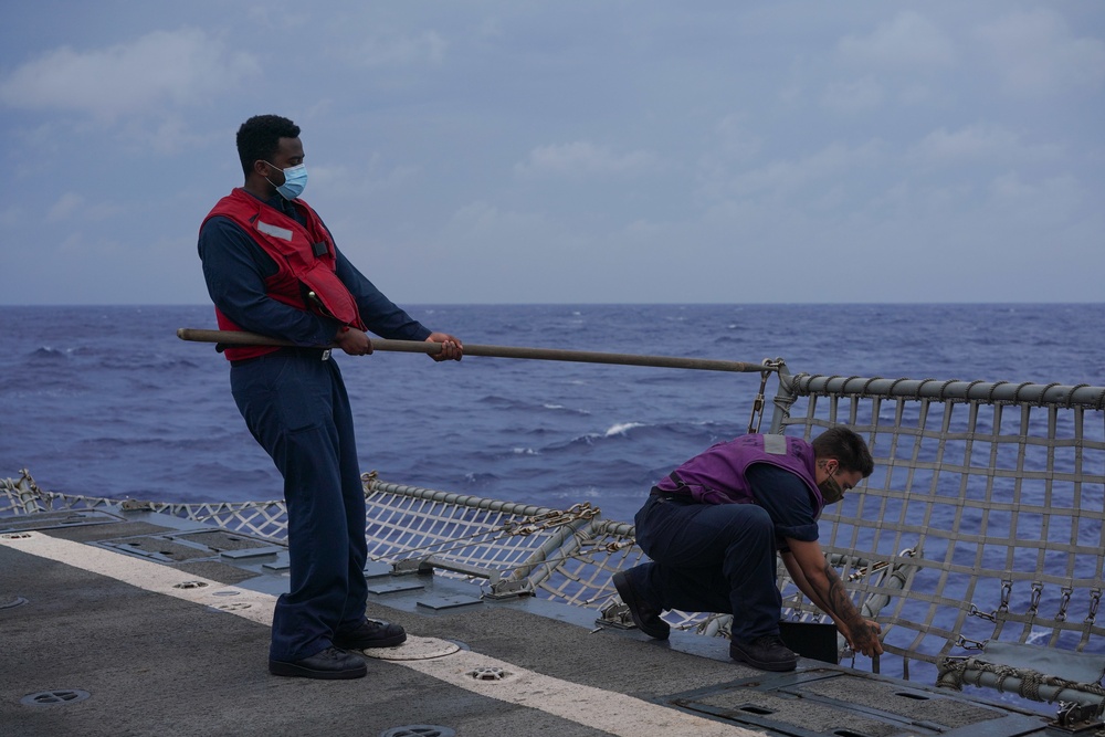 USS Halsey Conducts Flight Operations