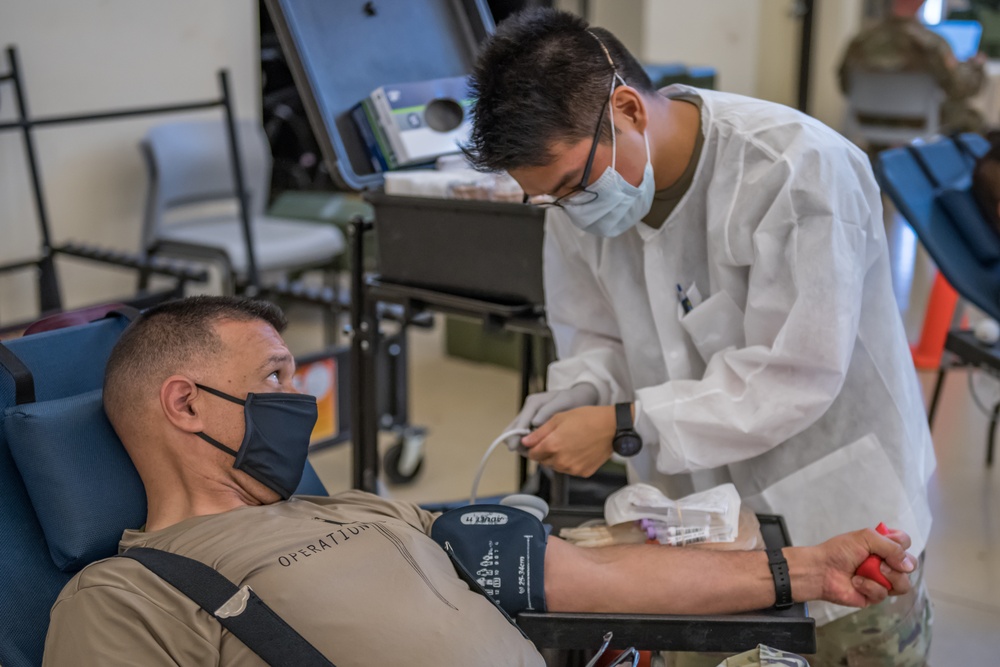 Hawaii National Guard Donates Blood to the Armed Services Blood Program