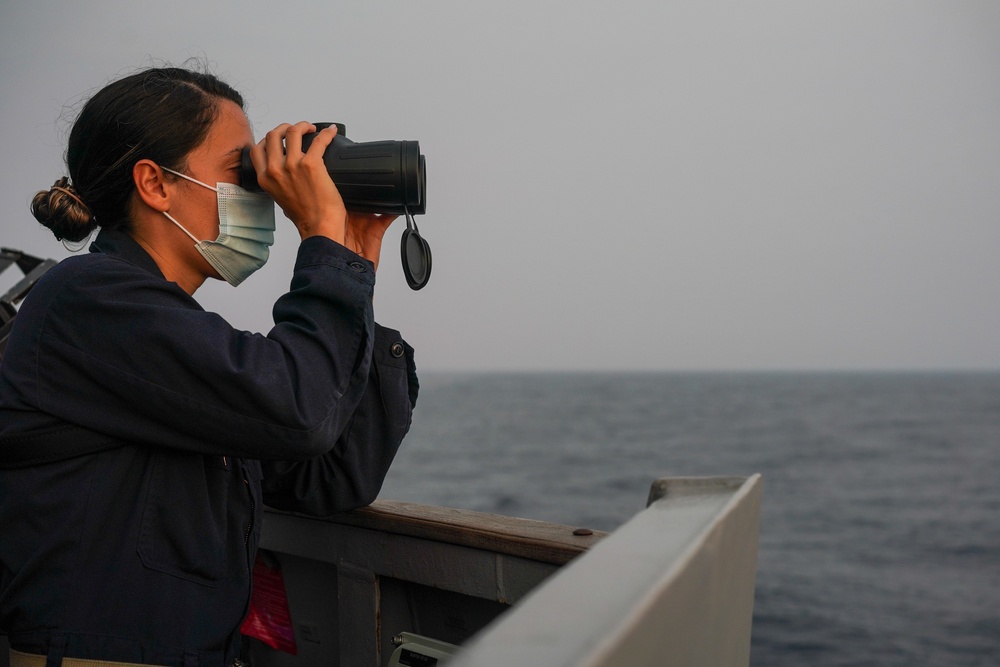 USS Halsey Conducts Routine Operations