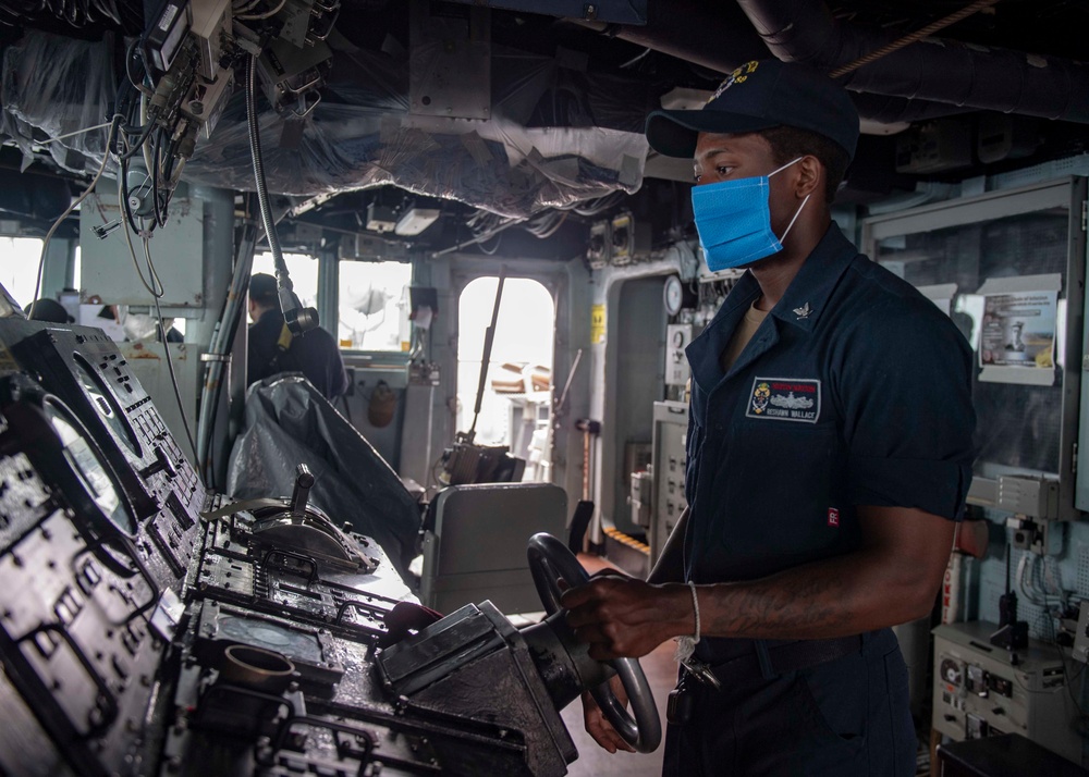 USS Mustin Transits South China Sea
