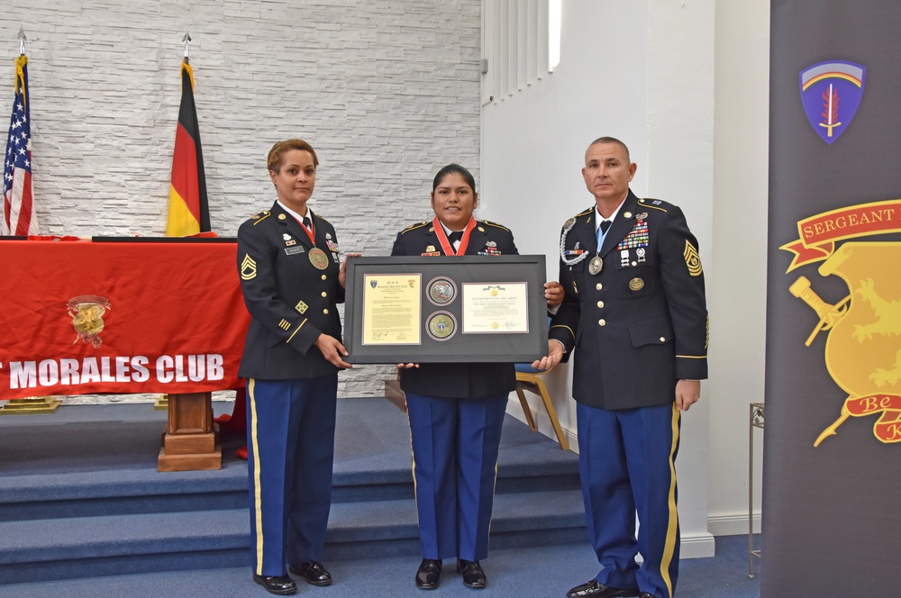 USAG Wiesbaden Sgt Morales Club inducts new members, presents award