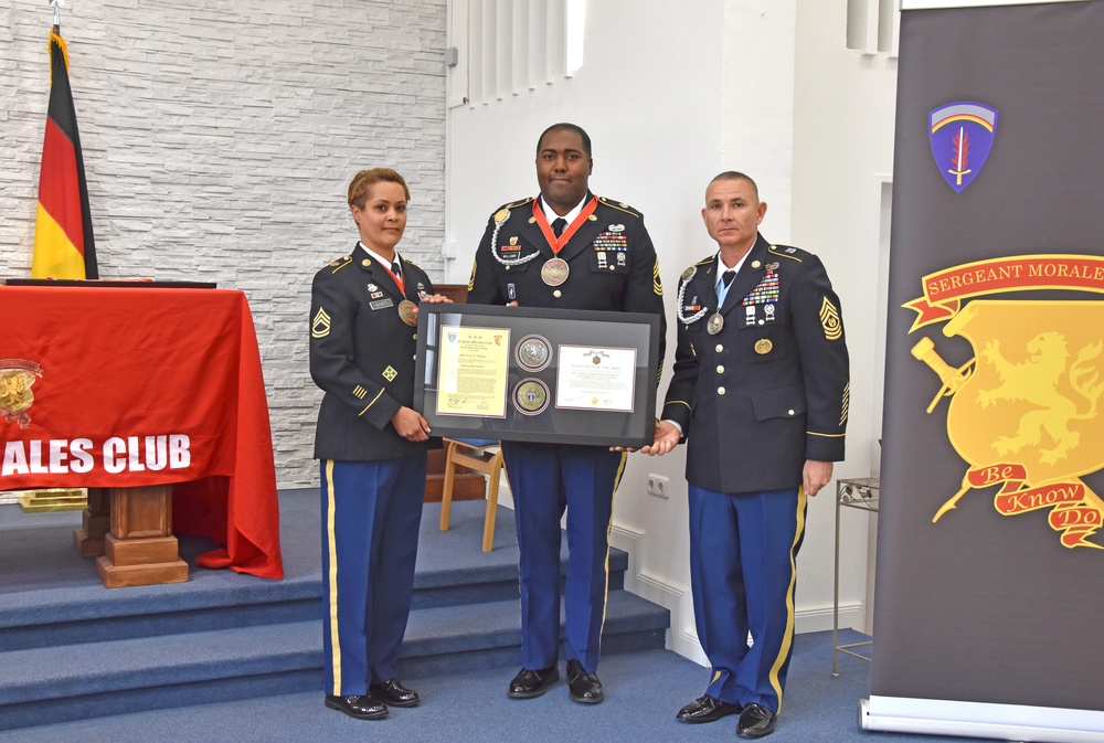 USAG Wiesbaden Sgt Morales Club inducts new members, presents award