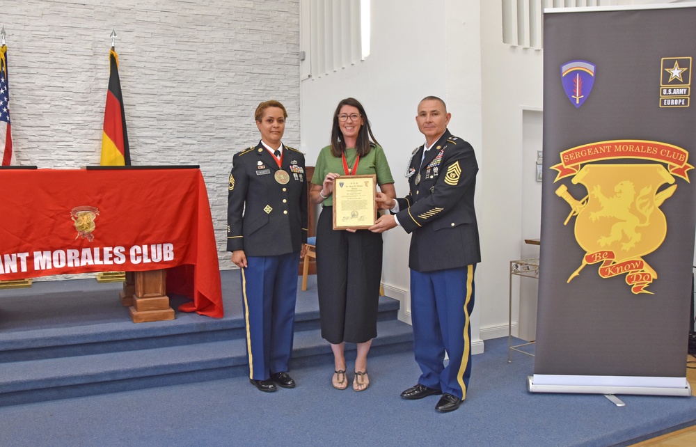 USAG Wiesbaden Sgt Morales Club inducts new members, presents award