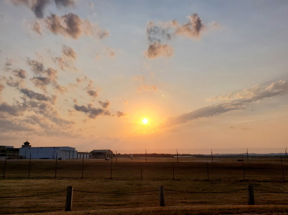 Sunset at Sparta-Fort McCoy Airport