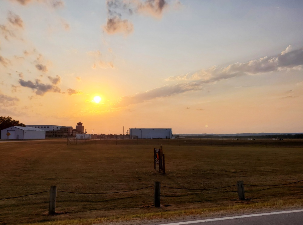 Sunset at Sparta-Fort McCoy Airport