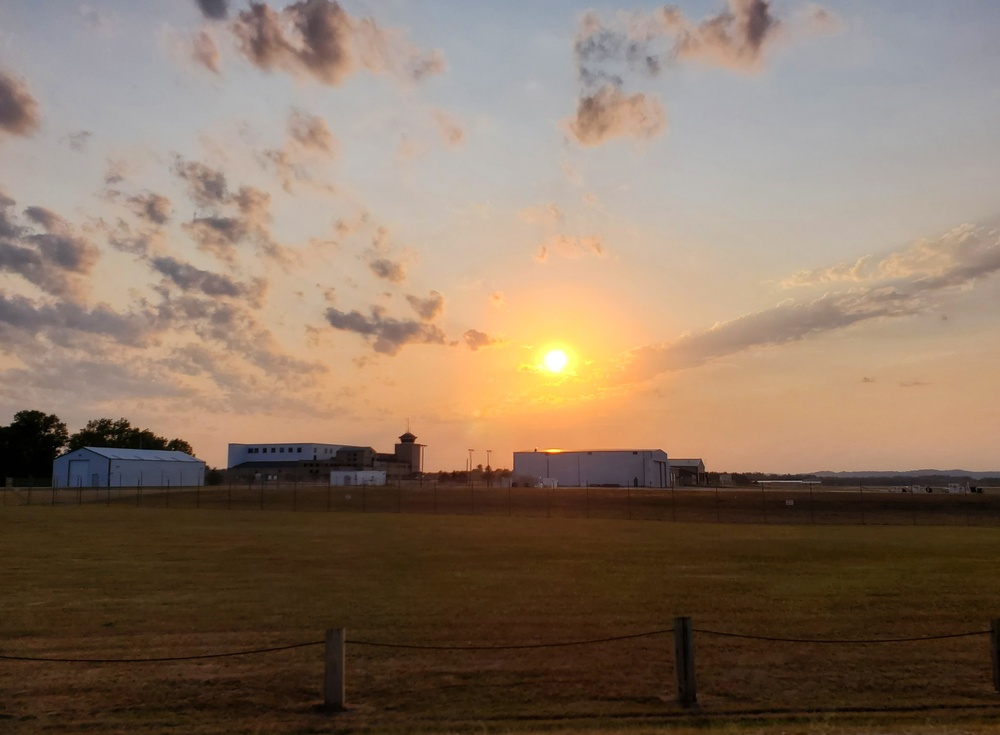 Sunset at Sparta-Fort McCoy Airport