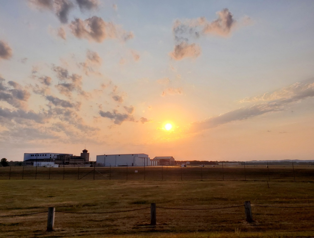 Sunset at Sparta-Fort McCoy Airport