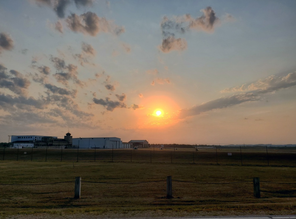 Sunset at Sparta-Fort McCoy Airport