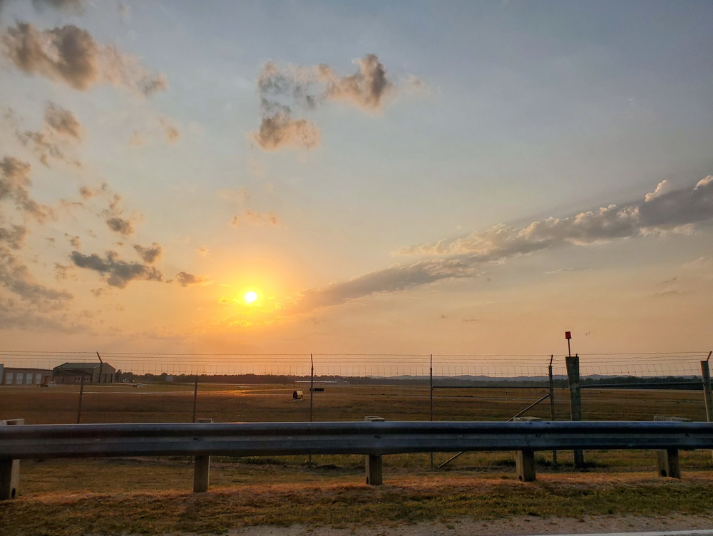 Sunset at Sparta-Fort McCoy Airport