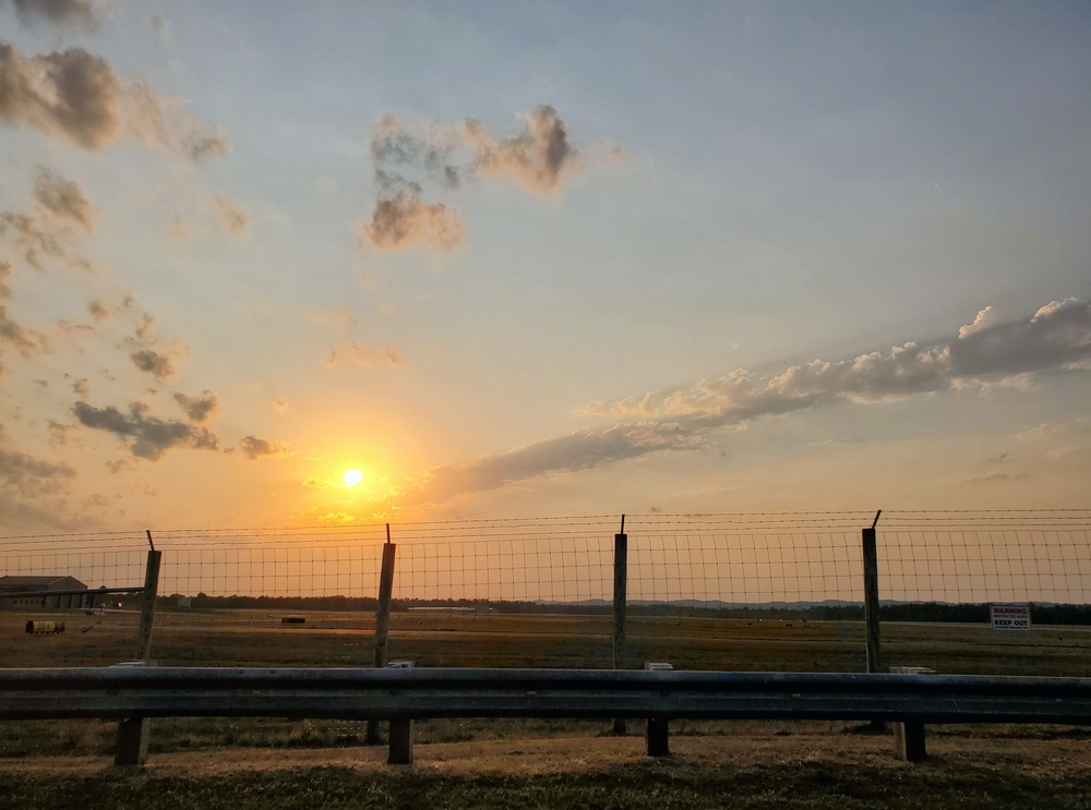 Sunset at Sparta-Fort McCoy Airport