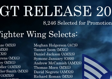 33rd Fighter Wing TSgt. Promotion Release