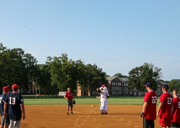 Intamural Softball Match: Screech Spectates All-Star Teams