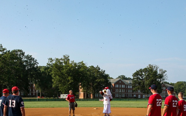 Intamural Softball Match: Screech Spectates All-Star Teams