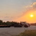 1158th Transportation Company and a sunset