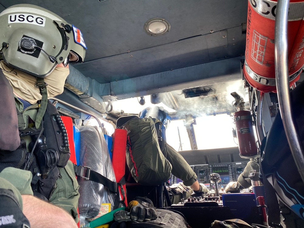 Coast Guard conducts overflight survey following Hurricane Laura