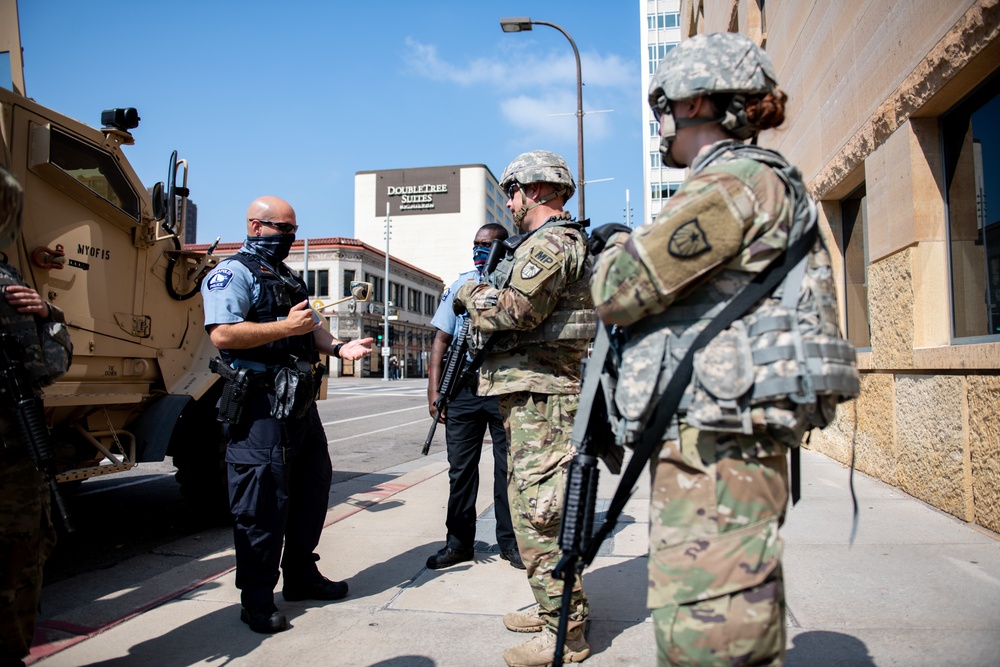 Minnesota National Guard responds to civil unrest in Minneapolis